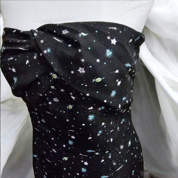 BCBGGeneration Strapless Galaxy Print Dress – Butterfly Front – Size 8 – NWOT - Picture 3 of 11